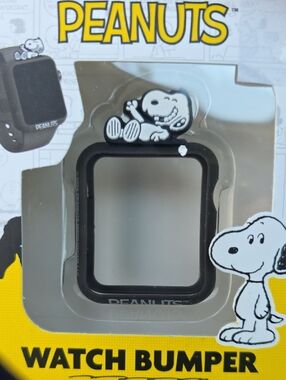 Peanuts Black Snoopy Silicone Watch Bumper
